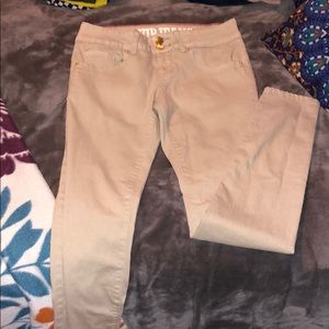 tan jeans